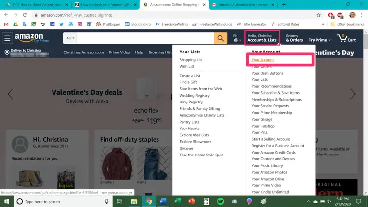 “Checking Your Amazon Prime Pantry Credit Balance”